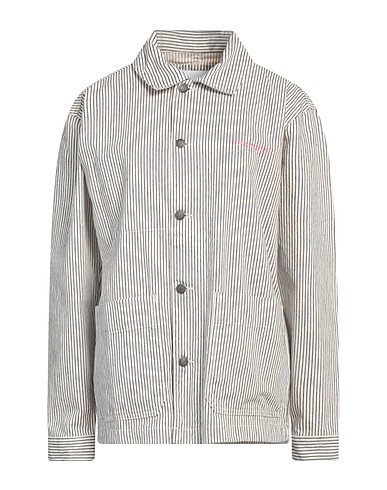 MAISON LABICHE Camicia a righe Panna 34% Cotone organico, 33% Poliestere, 33% Cotone riciclato