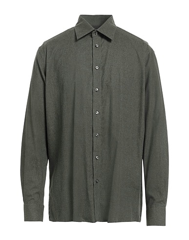 SAND COPENHAGEN Solid colour shirt Dark green 100% Cotton