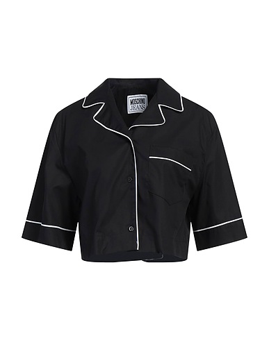 MOSCHINO JEANS Camicie  e bluse fantasia Nero 100% Cotone