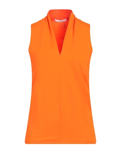 MALÌPARMI Top Orange 92% Viscose, 8% Elastane