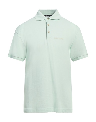 PALM ANGELS Polo shirt Light green 100% Cotton