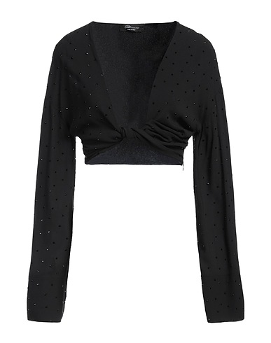 BLUMARINE Top NERO 98% Viscose, 2% Elastane