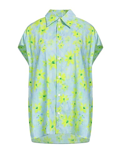 MARNI Floral shirts & blouses Sky blue 100% Cotton