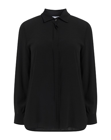 HOPPER Camicie e bluse tinta unita Nero 69% Acetato, 31% Seta