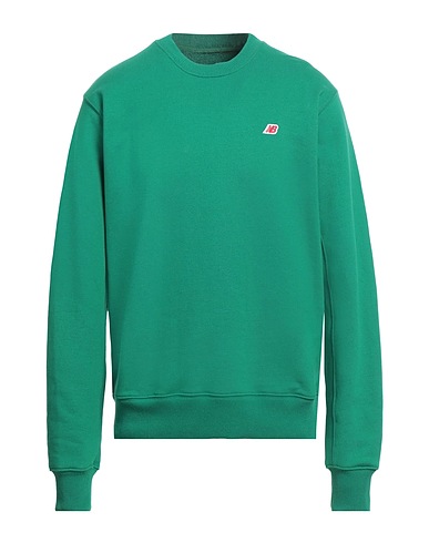 NEW BALANCE Felpa Verde 95% Cotone, 5% Poliestere, Elastan
