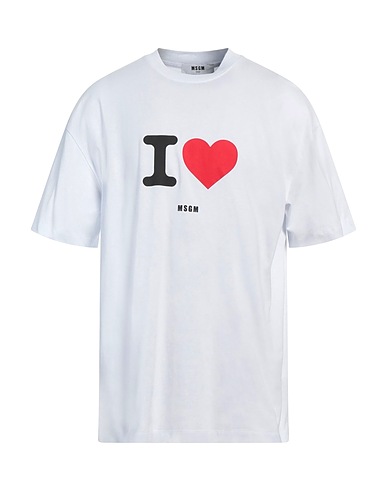 MSGM T-shirt Bianco 100% Cotone