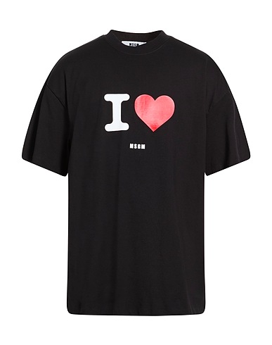 MSGM T-shirt Black 100% Cotton