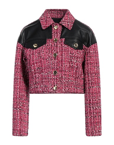 PINKO Jacket Fuchsia 42% Cotton, 22% Acrylic, 21% Polyester, 8% Wool, 7% Synthetic fibers