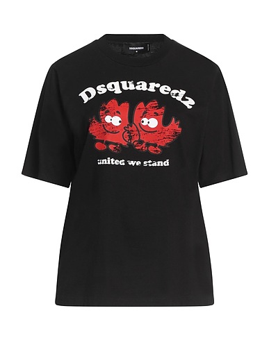 DSQUARED2 Camiseta Negro 100% Algodón