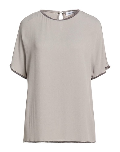 FABIANA FILIPPI Top GRIGIO CHIARO 57% Acetate, 43% Silk