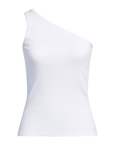 GESTUZ Top Bianco 92% Cotone, 8% Elastan
