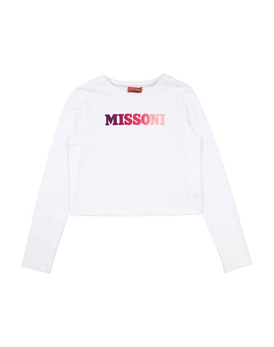 MISSONI KIDS 티셔츠 화이트 100% 코튼
