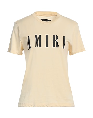 AMIRI T-shirt Pastel yellow 100% Cotton