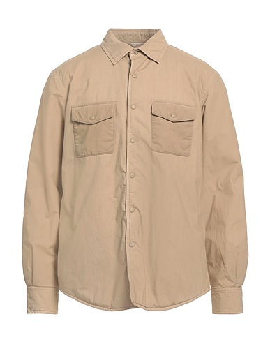 ASPESI Solid color shirt Beige 100% Cotton