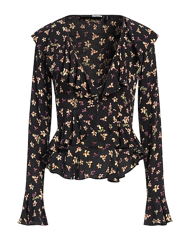 ROTATE BIRGER CHRISTENSEN Floral shirts & blouses Black 51% Viscose, 49% CIRCULOSE® Viscose