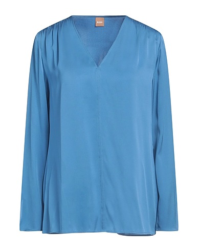 BOSS Top Pastel blue 93% Silk, 7% Elastane