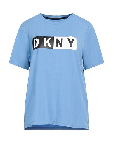 DKNY T-shirt Light blue 58% Cotton, 38% Modal, 4% Elastane