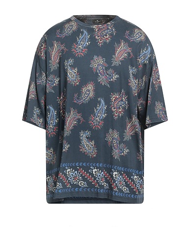 ETRO T-shirt Navy blue 100% Cotton
