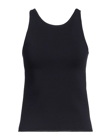 MAX MARA タンクトップ ネイビー バージンウール 79% / ナイロン 19% / ポリウレタン 2%