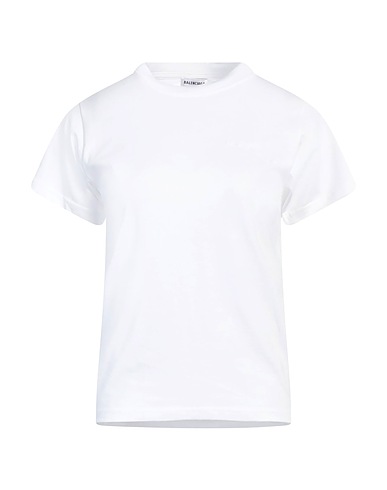 BALENCIAGA Basic T-Shirt White 100% Cotton, Polyester