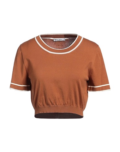 MAX MARA Jumper Brown 80% Cotton, 20% Polyester
