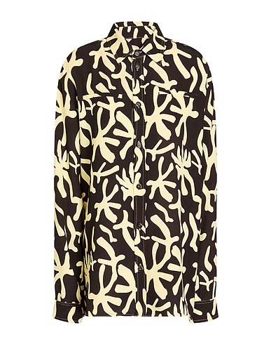 NANUSHKA Patterned shirts & blouses Dark brown 100% Viscose