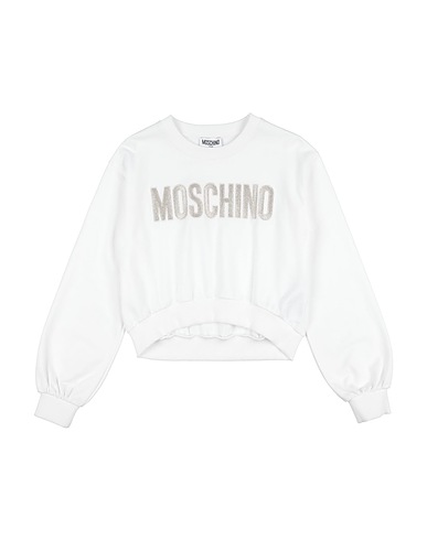 MOSCHINO TEEN Sweat-shirt Blanc 100% Coton