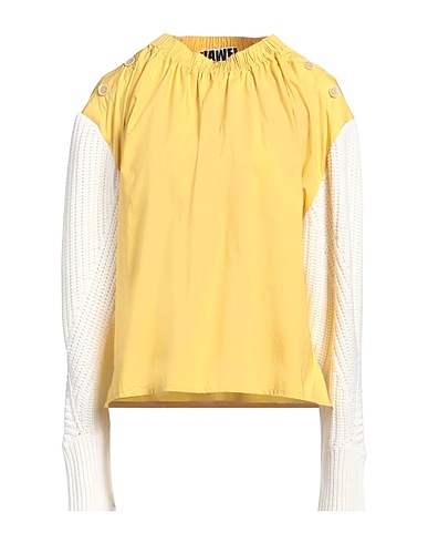 DAWEI Top Yellow 95% Cotton, 5% Elastane