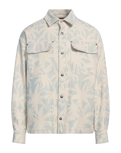 PALM ANGELS Patterned shirt Off white 100% Cotton
