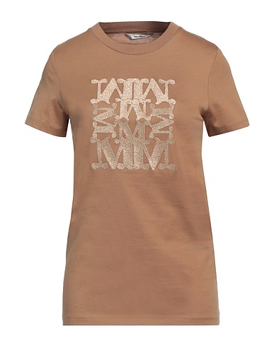 MAX MARA T-shirt Camel 100% Cotton