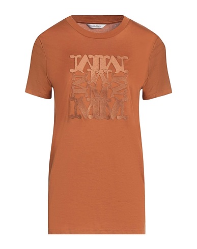 MAX MARA T-shirt Brown 100% Cotton