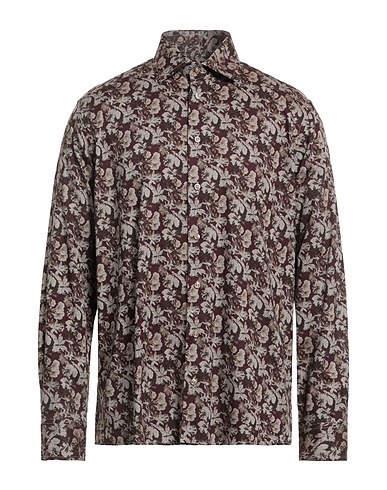 SAND COPENHAGEN Camicia fantasia Bordeaux 100% Cotone