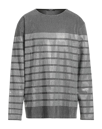 BALMAIN Ｔシャツ 鉛色 バージンウール 98% / ポリウレタン 2%