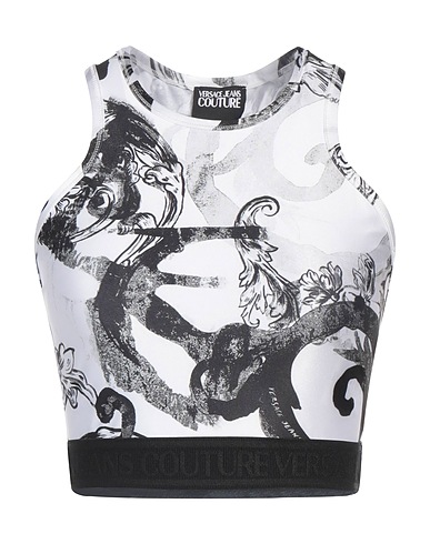 VERSACE JEANS COUTURE Top White 80% Polyester, 20% Elastane