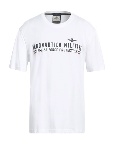 AERONAUTICA MILITARE T-Shirt Weiß 100% Baumwolle