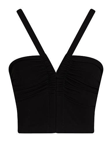 ALAÏA Top Black 100% Cupro