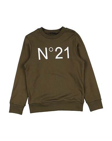 N°21 Sweatshirt Military green 100% Cotton