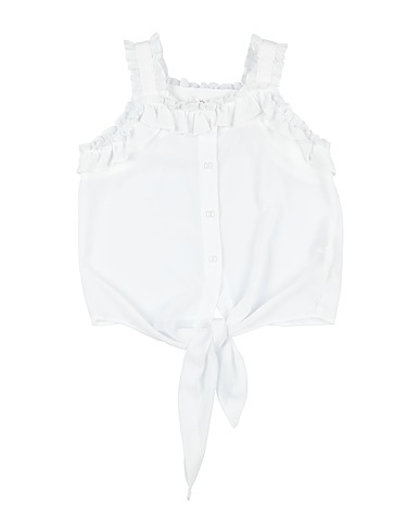Y-CLÙ Camicie e bluse tinta unita Bianco 65% Poliestere, 35% Nylon