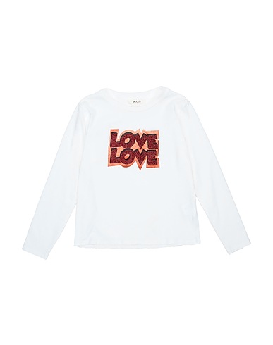 VICOLO T-shirt Ivory 95% Cotton, 5% Elastane