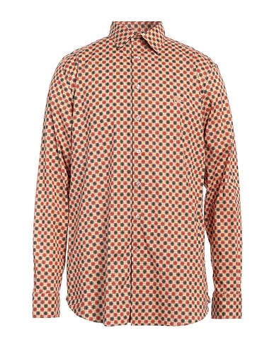 ETRO Patterned shirt Sand 97% Cotton, 3% Elastane