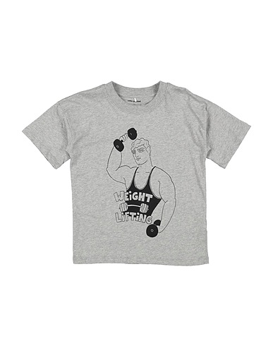 MINI RODINI T-shirt Grigio 100% Cotone organico