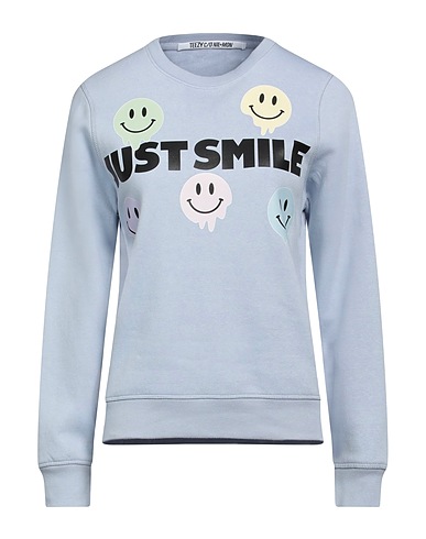 NIL+MON Sweatshirt Sky blue 85% Organic cotton, 15% Recycled PES