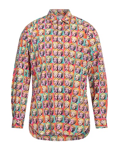 COMME des GARÇONS SHIRT Patterned shirt Red 100% Cotton