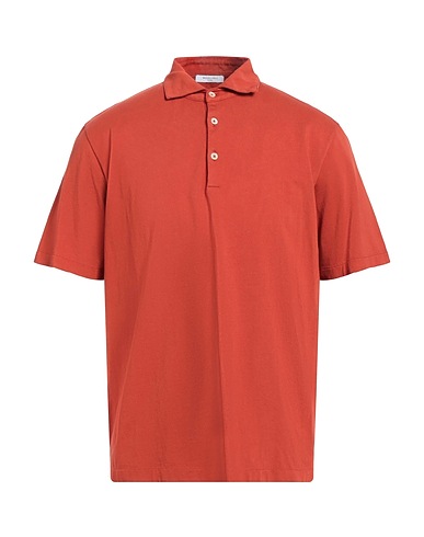 BOGLIOLI Polo shirt Rust 100% Cotton