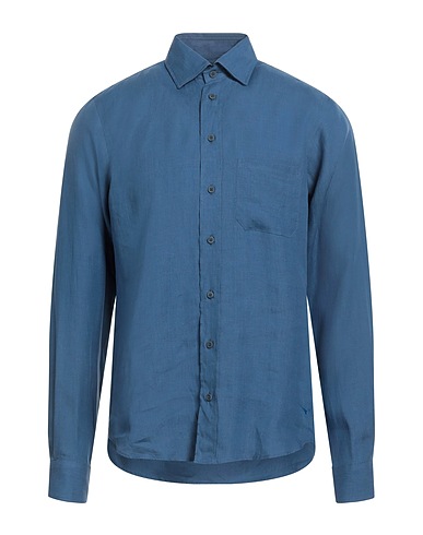 SEASE Solid color shirt Slate blue 100% Hemp