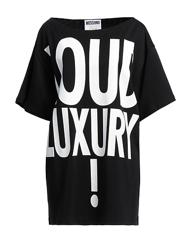 MOSCHINO T-shirt Nero 100% Cotone