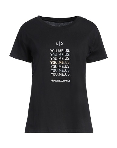 ARMANI EXCHANGE T-Shirt Schwarz 100% Baumwolle