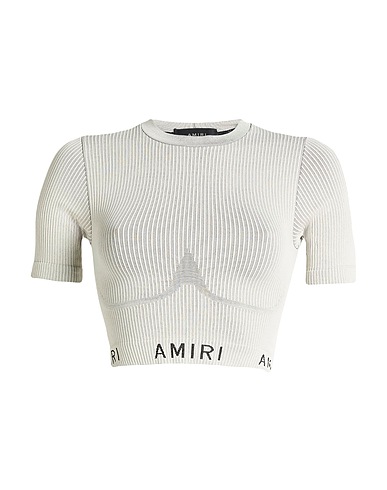 AMIRI Crop top Grey 67% Polypropylene, 26% Polyamide, 7% Elastane