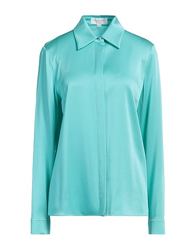 MICHAEL KORS COLLECTION Solid colour shirts & blouses Turquoise 61% Viscose, 39% Acetate