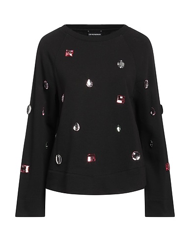 EMPORIO ARMANI Sweatshirt Black 100% Cotton